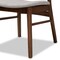 Baxton Studio Alston Mid-Century Grey Fabric Upholstered and Walnut Brown Finished Wood Dining Chair Set(2PC) PR 191-2PC-11707-ZORO - alternate 7